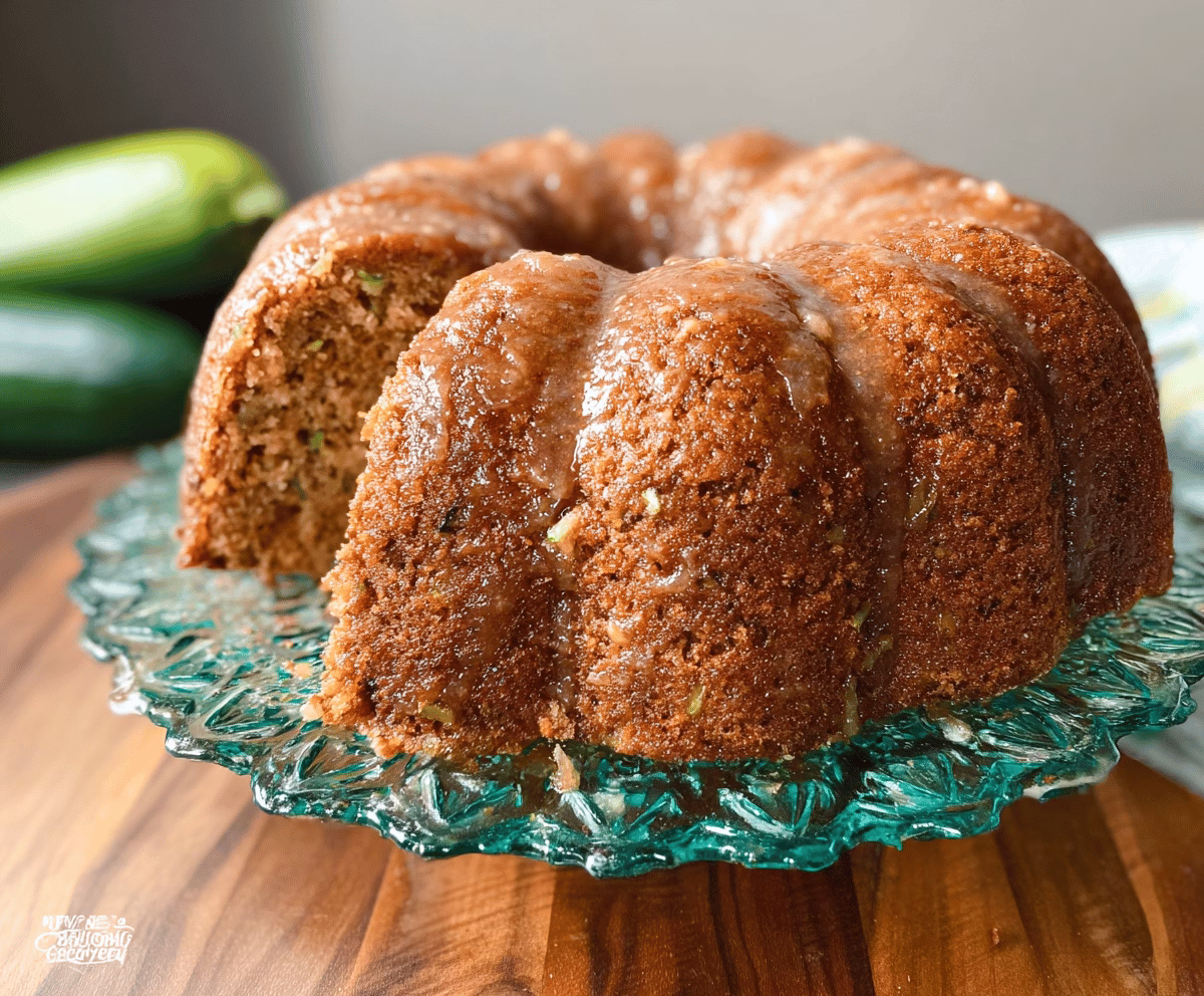 Moist Cinnamon Zucchini Bread Bundt Cake