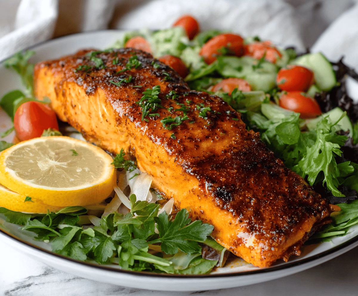 Sweet and Spicy Cajun Brown Sugar Salmon Recipe