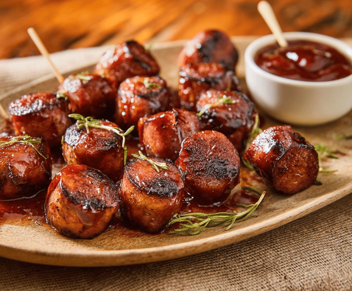 Easy BBQ Smoked Sausage Bites Recipe