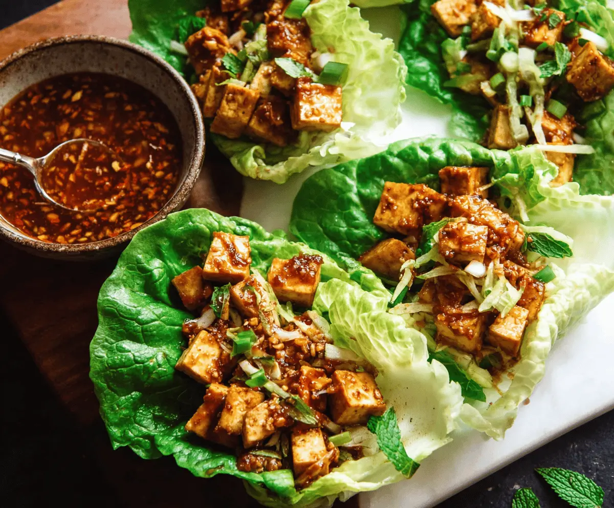 Easy Tofu Lettuce Wraps Recipe for Healthy Meals